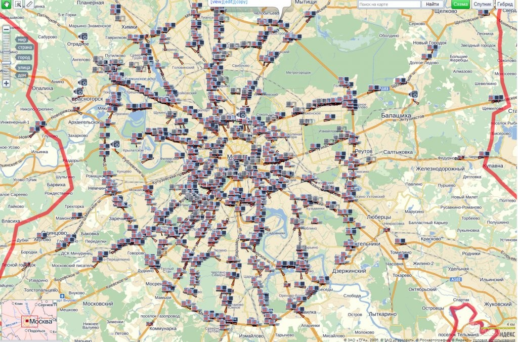 Карта движения автобусов в реальном времени московская область