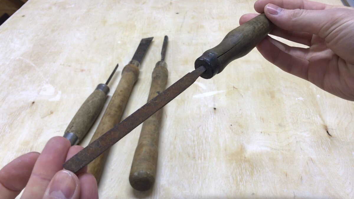 Так выглядела стамеска изначально 