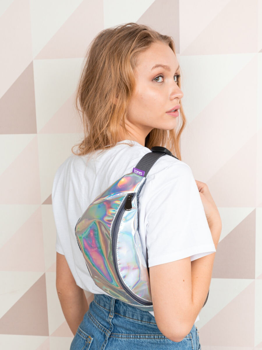 Bansa Поясная сумка Sota голографическая 