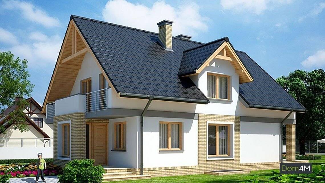 Дом с мансардой 4М041  Фото 2