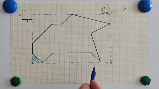 Наши ищут площадь многоугольника 20 минут, а немцы — 20 секунд. Задача на формулу, которую никто не помнит — формулу Пика.