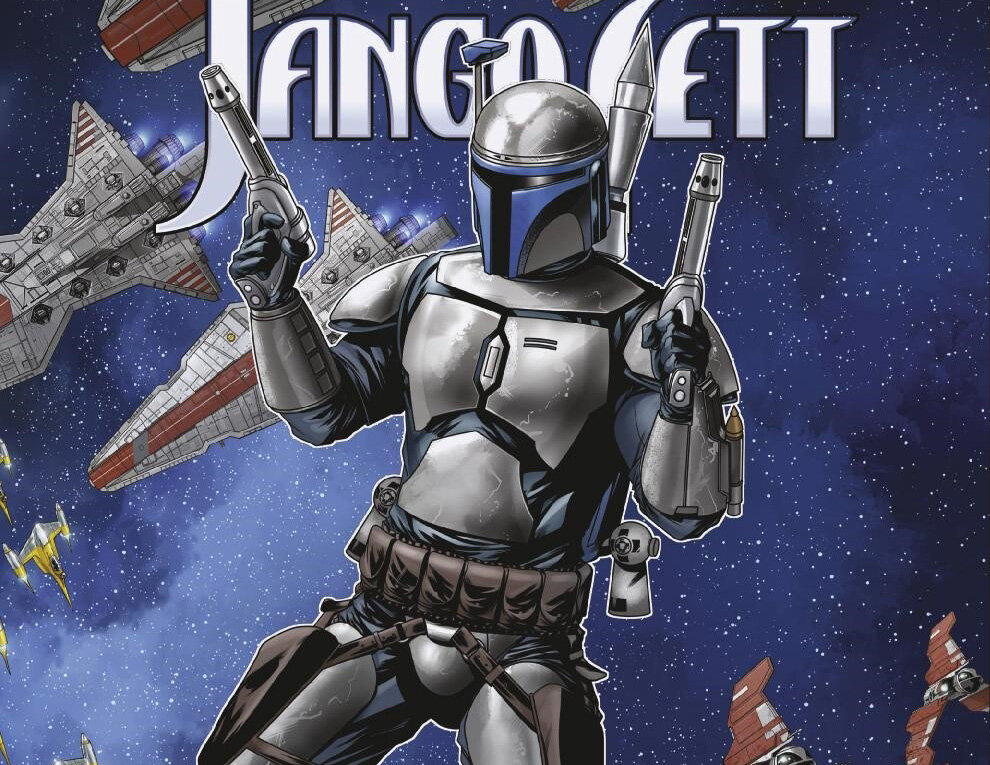 Фрагмент обложки комикса "Jango Fett: Training / Джанго Фетт: Обучение" (Marvel), илл. Люк Росс