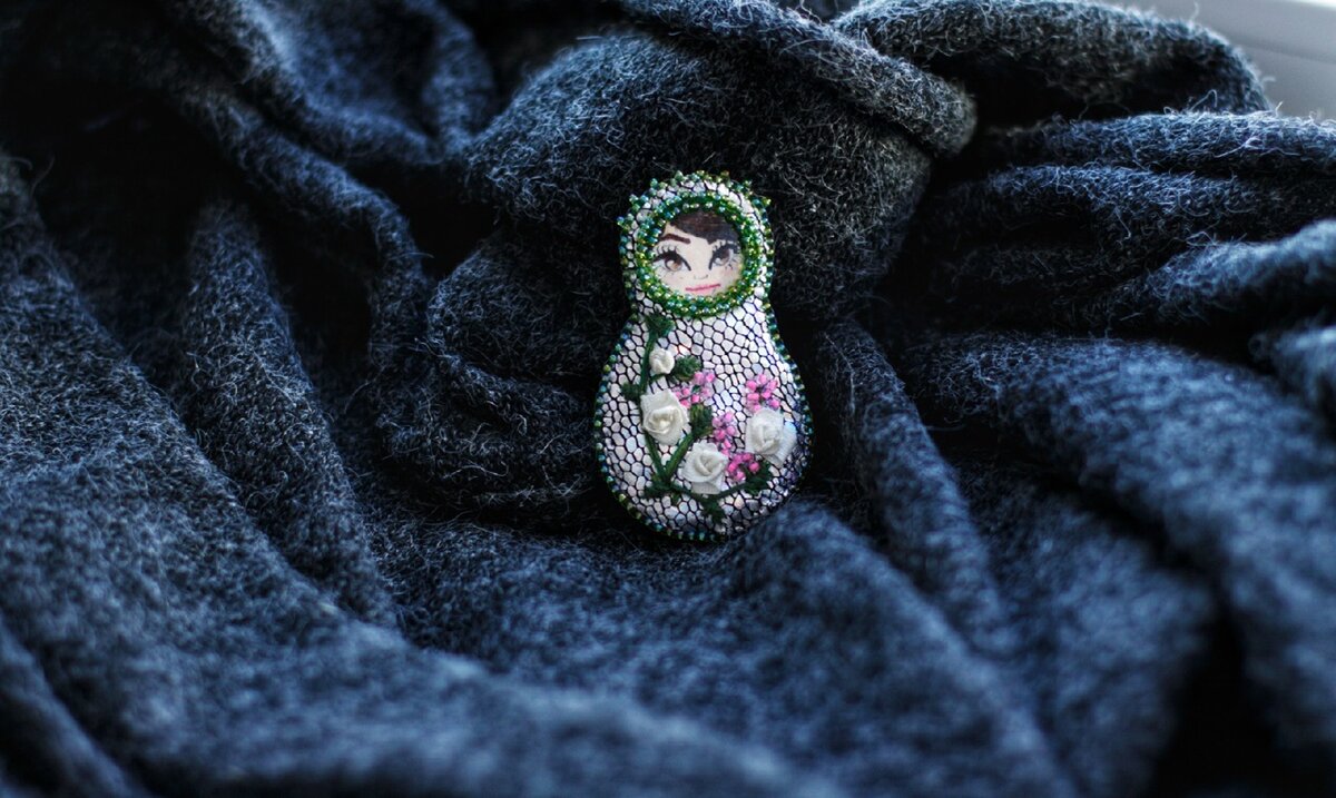 Фото брошек ручной работы.2018 г