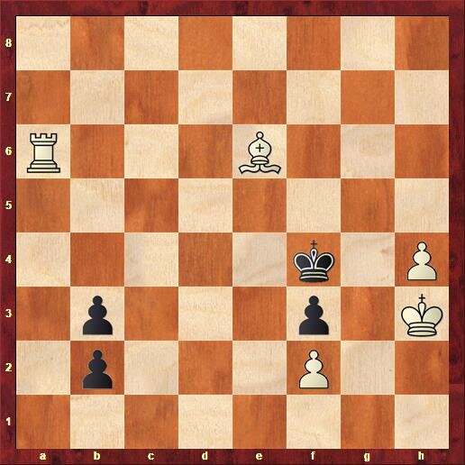 Ход белых. Выигрыш.