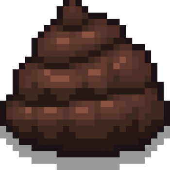 Какашка - активный предмет , используя его вы оставляете на полу какашку, так же это 1 из 3 предметов, необходимых трансформации Oh Crap,  с ним начинает игру ???,Находиться в золотой комнате,  в основном данный предмет бесполезный , по этой причине он и попал в данный топ.