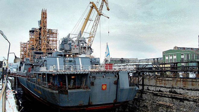 БПК «Адмирал Чабаненко» пр.1155.1 у причала 35 СРЗ