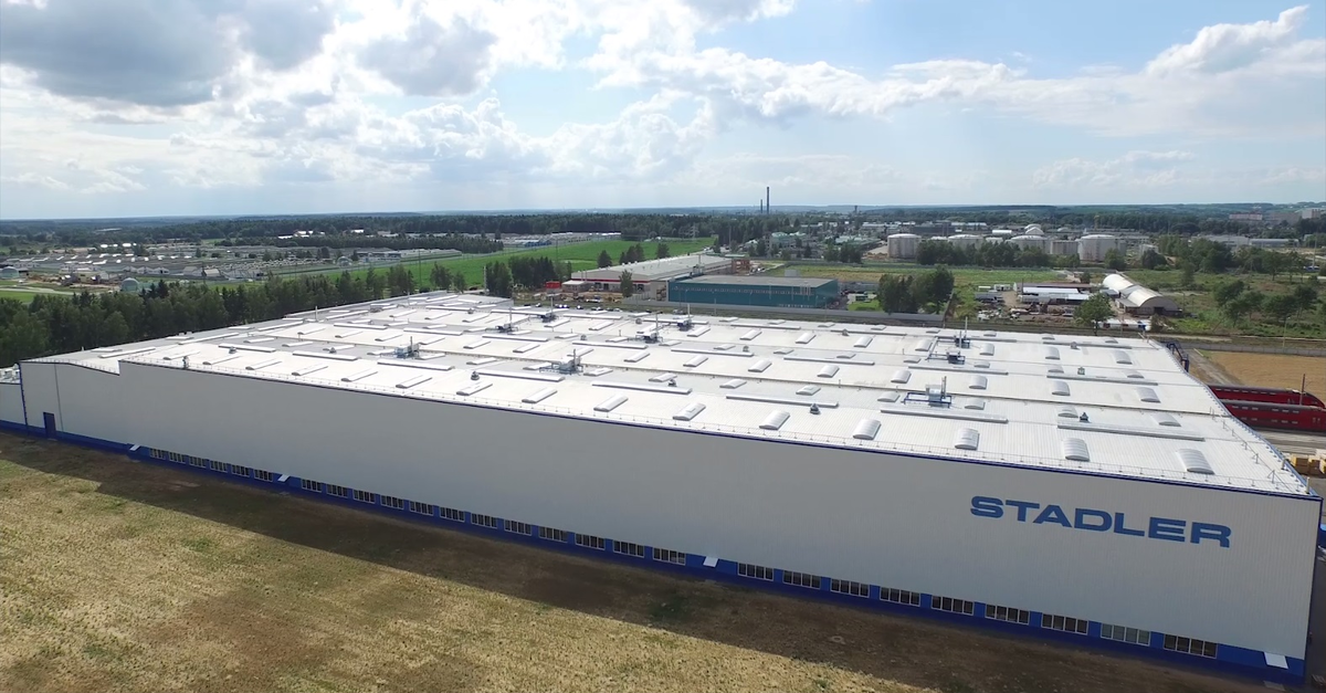 Завод Stadler Rail в Фаниполе, Беларусь. Источник: dzerginsk.by