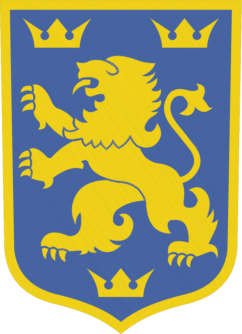 Герб дивизии СС "Галичина". Тризуб и украинский флаг им использовать запретили.
