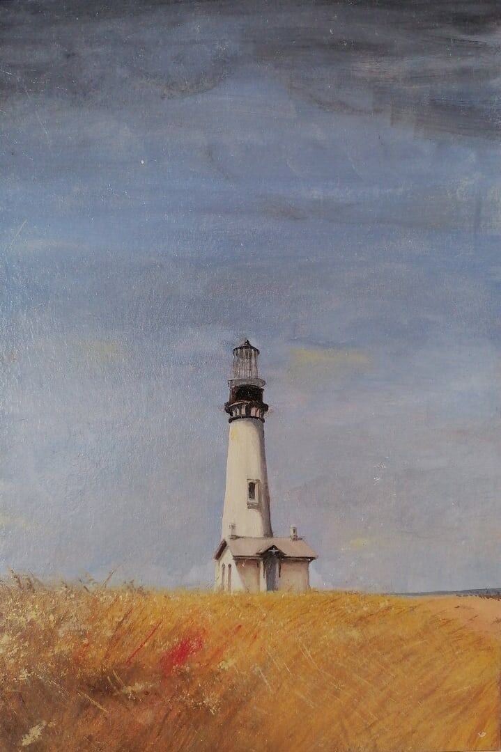 "Маяк". Гуля Мельникова. Масло. 30см*20см.