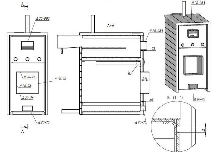 Твердотопливный котел своими руками: чертежи, схемы и варианты