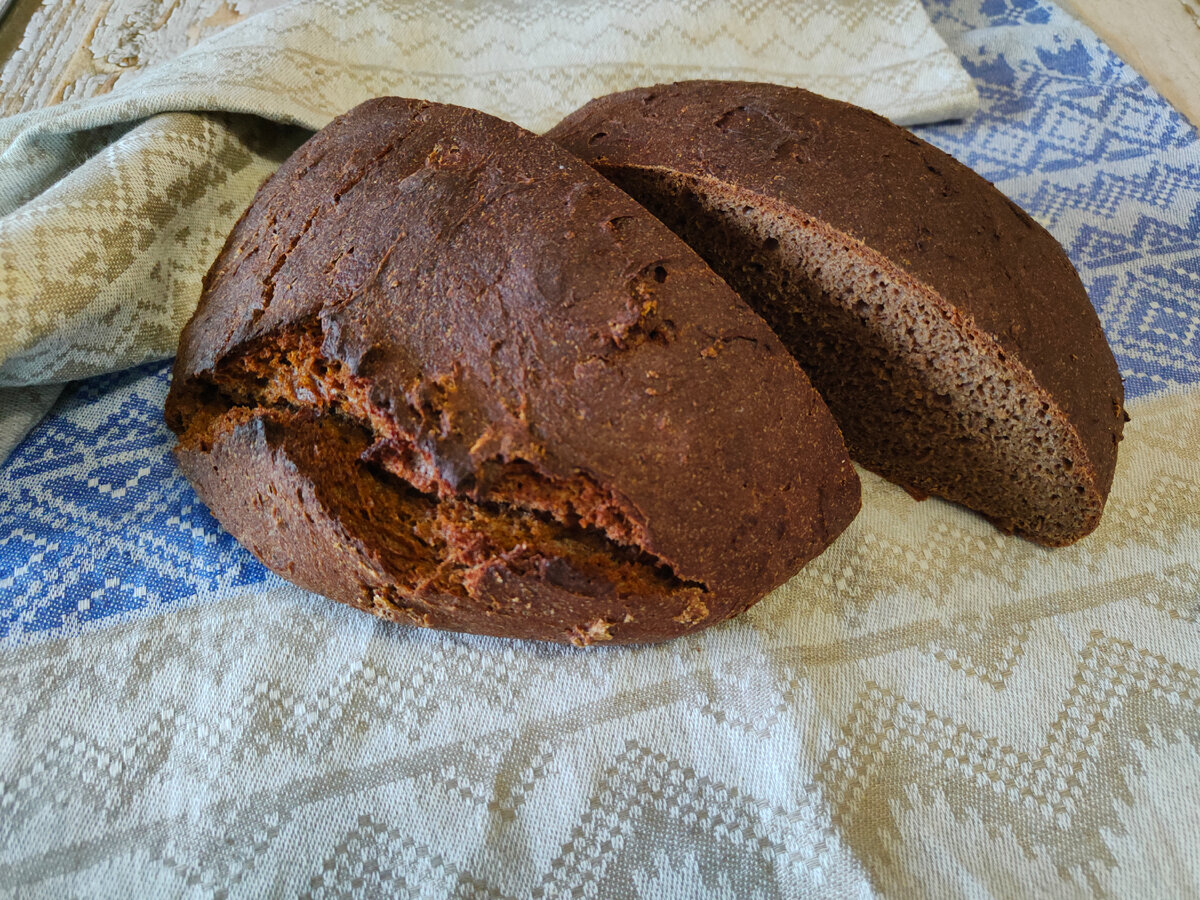 Как приготовить Домашний бородинский черный хлеб на закваске просто рецепт пошаговый