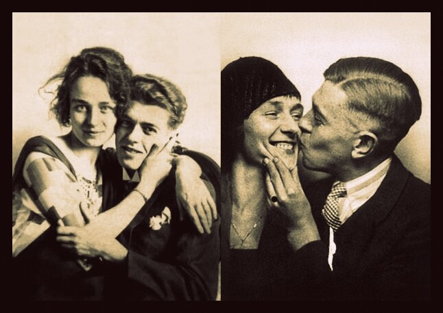 Художник-сюрреалист Рене Магритт с женой.