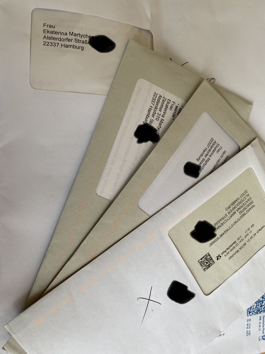 Моя коллекция писем из банка...