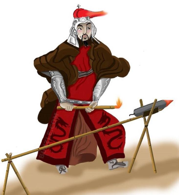 Первое использование пороха, для фейерверка