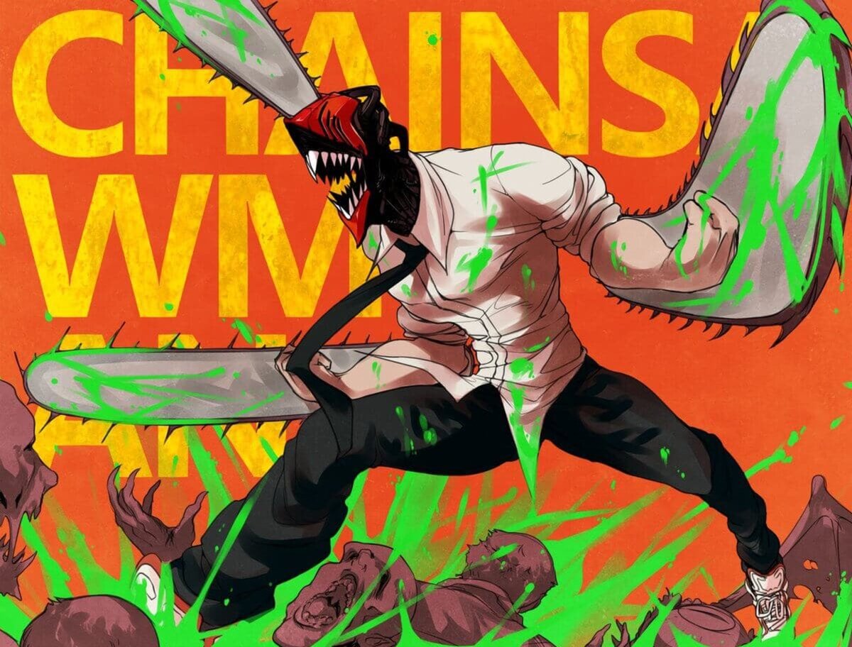 Chainsaw animation. Человек-бензопила Chainsaw man. Человек бензопила аниме Денджи.