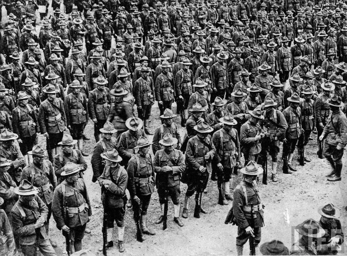Марши во время войны. Армия США ww1. Армия США 1918.