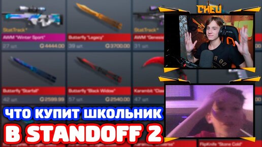 Что Купит Школьник НА 3000 Голды в Standoff 2!