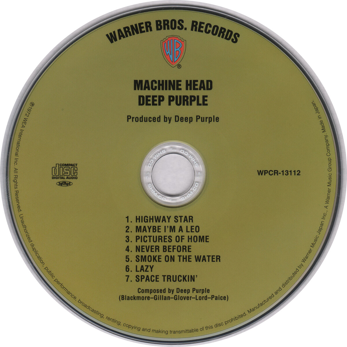 Demons deep purple. Deep Purple Machine head 1972 обложка. Deep Purple CD. Дип пёрпл дым над водой.