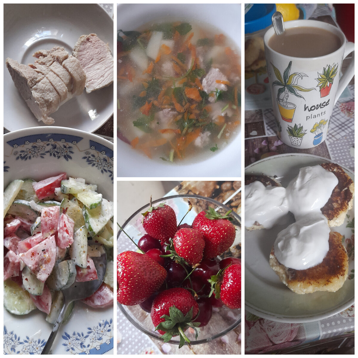 Ещё был банан ну и куски, которые не сфотографировала