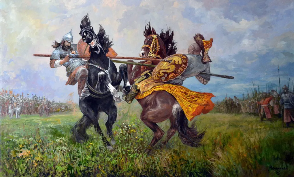 Поединок Пересвета с Челубеем на Куликовом поле, М.И. Авилов