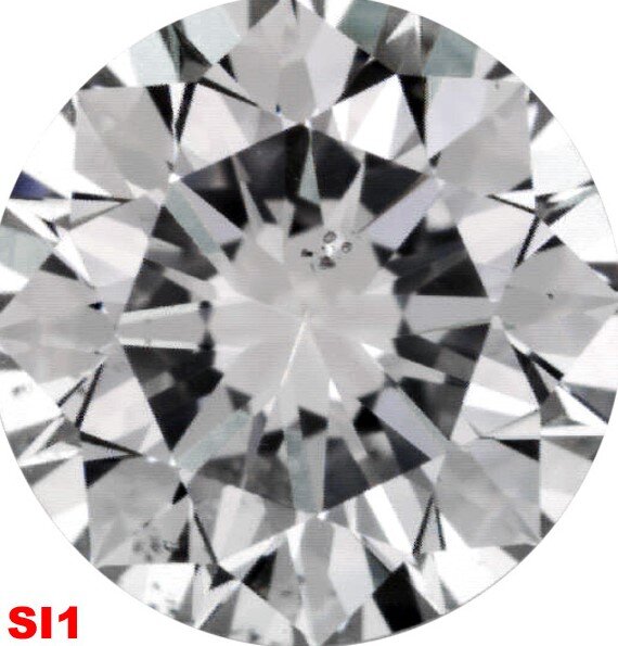 Бриллиант SI1, цвет D