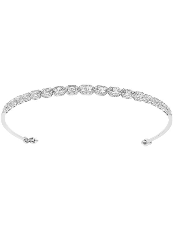 Тиара Mercury Classic из белого золота с бриллиантами