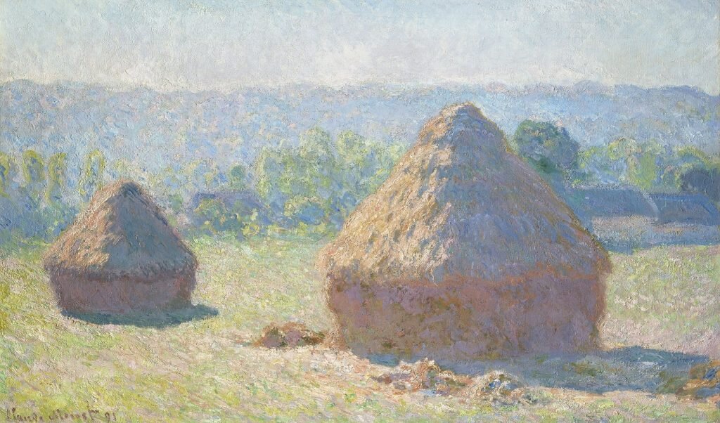 Клод Моне, "Стога сена, конец лета", 1891, Музей Орсе, Париж, Франция.