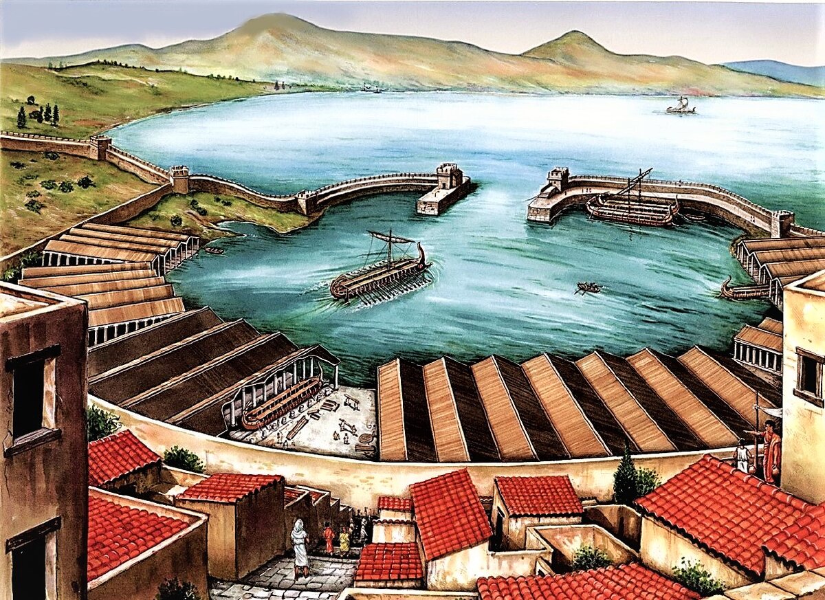 Как выглядел афинский порт. Порт пирей в афинах. Как выглядел афинский порт. Древний порт пирей в афинах. Древняя греция порт пирей гавани.