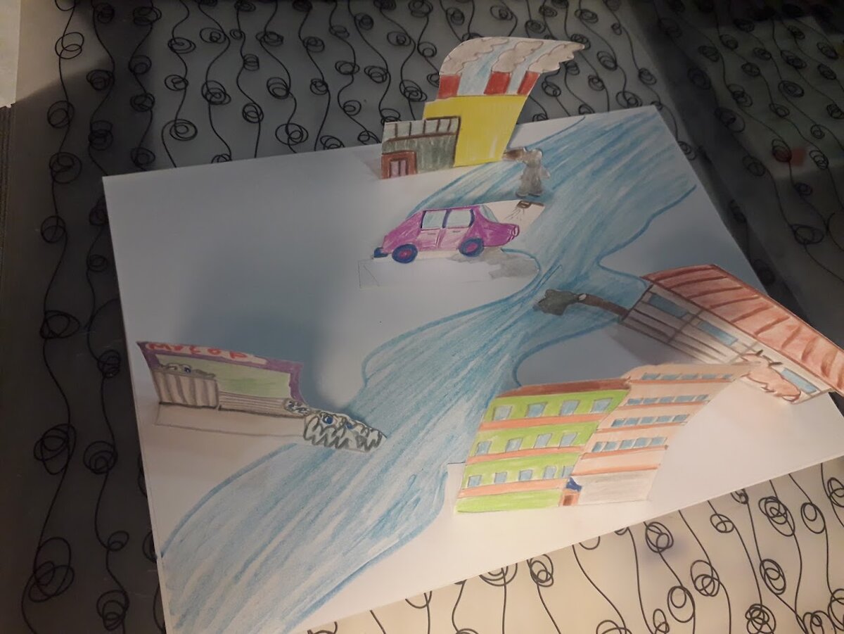 Наше совместное творчество для "окружающего мира", проект по загрязнению воды