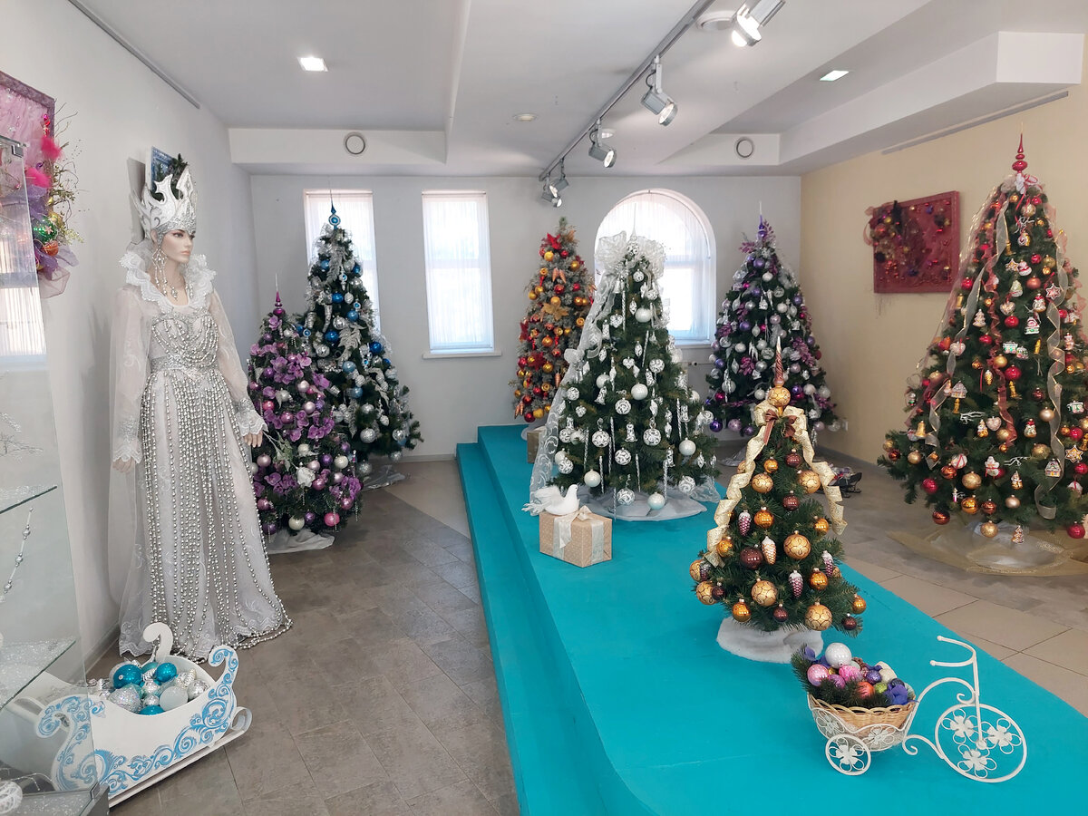 В музее Ёлочной игрушки. Город Клин. Фото автора.