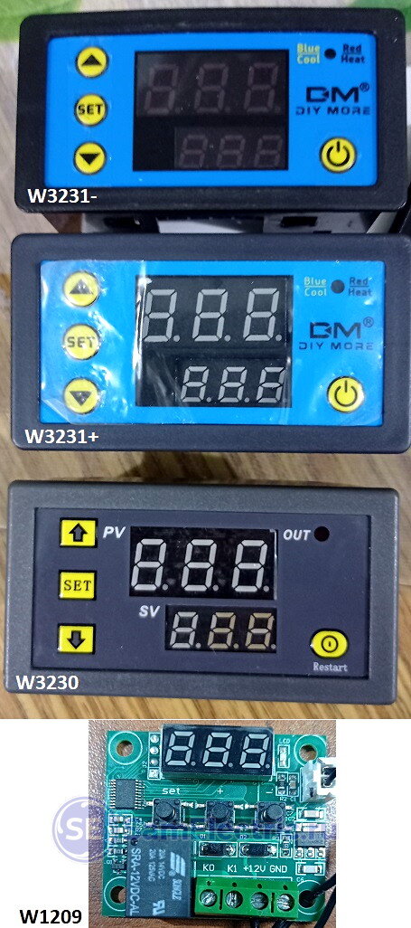 Мои термостаты вид спереди