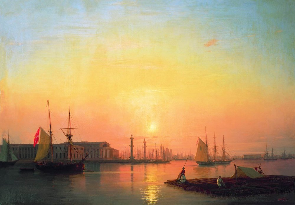 1847. Айвазовский. Петербургская биржа.