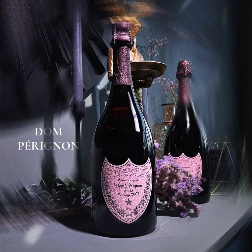 Прекрасный Dom Perignon Rose 2003 во всей красе. 