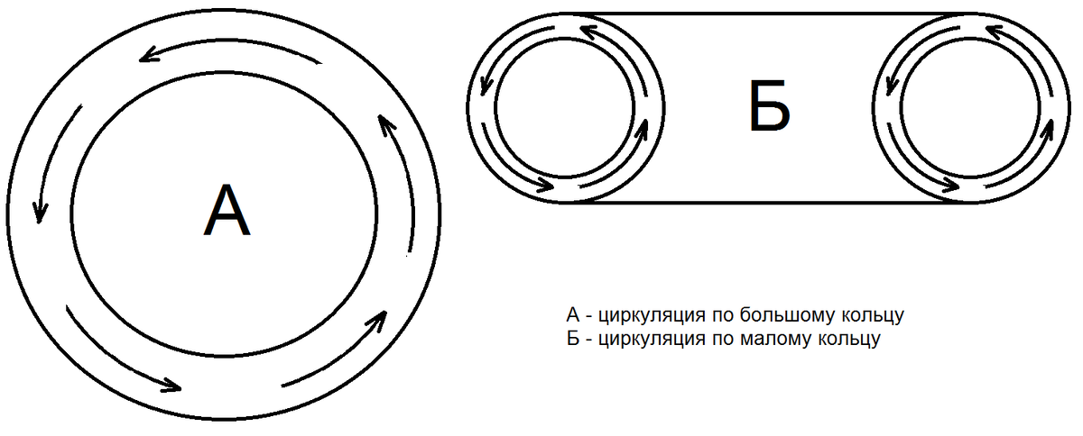 Рис. 1. Циркуляция эфира в протоне