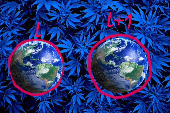 увеличиваем длину нити на 1 метр