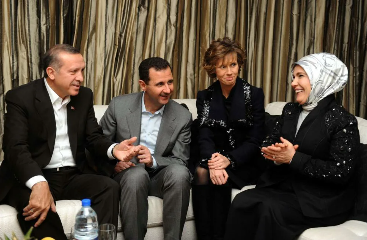 Семьи Асада и Эрдогана вместе