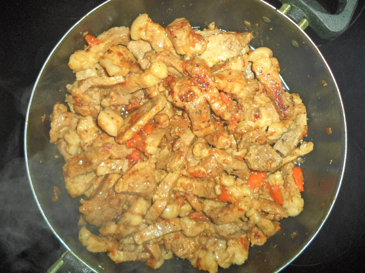 Наша свинина с овощами