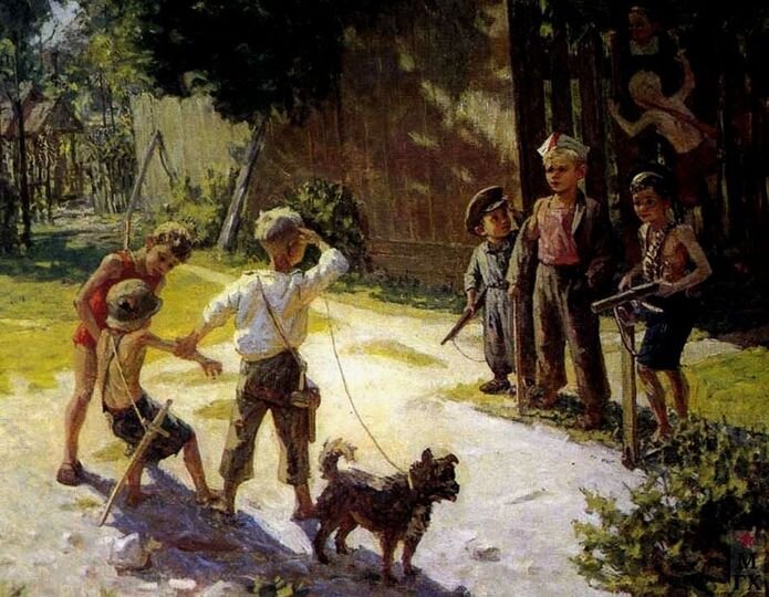 Ф. П. Решетников «Достали "языка"» (1945) Брянский художественный музей