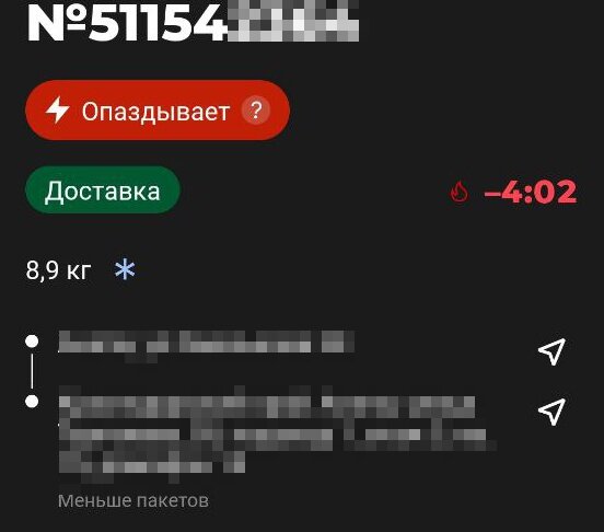 Заказ опаздывает, клиент может быть недоволен