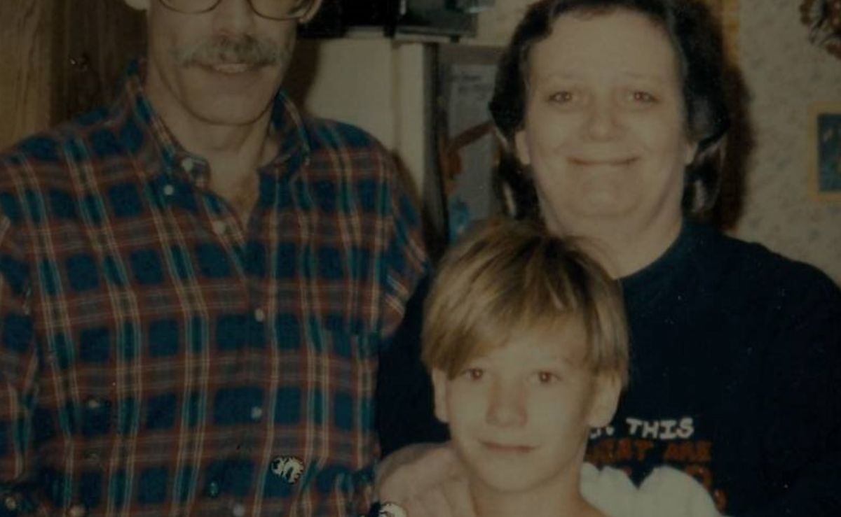 Николас Барклай со своими родителями