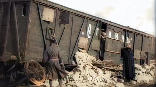 Сибирь и Дальний Восток в 1918-1920 гг. Серия 33. Маньчжурия. Взорванный поезд. Туберкулезный госпиталь. Озеро Байкал. Ноябрь 1918 г.