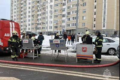    Пожар на улице Бориса Пастернака © МЧС России