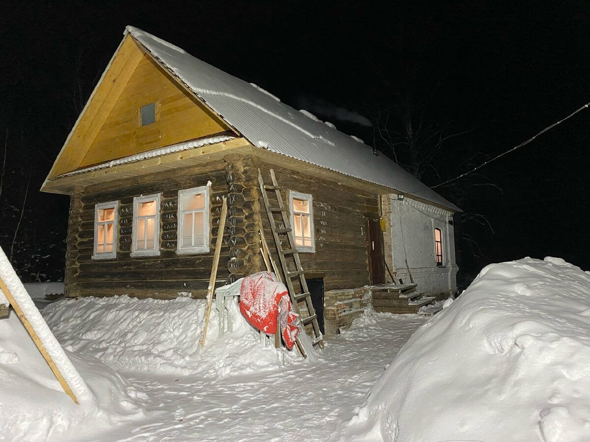 Восстанавливаемый дом прадеда после 40-градусных морозов. Всё ли с ним  хорошо? | Вятский Хутор | Дзен