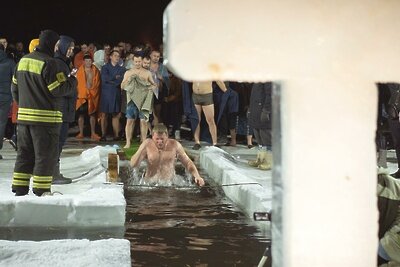    Крещение в Домодедово ©Пресс-служба ГАУ АИС «Подмосковье»