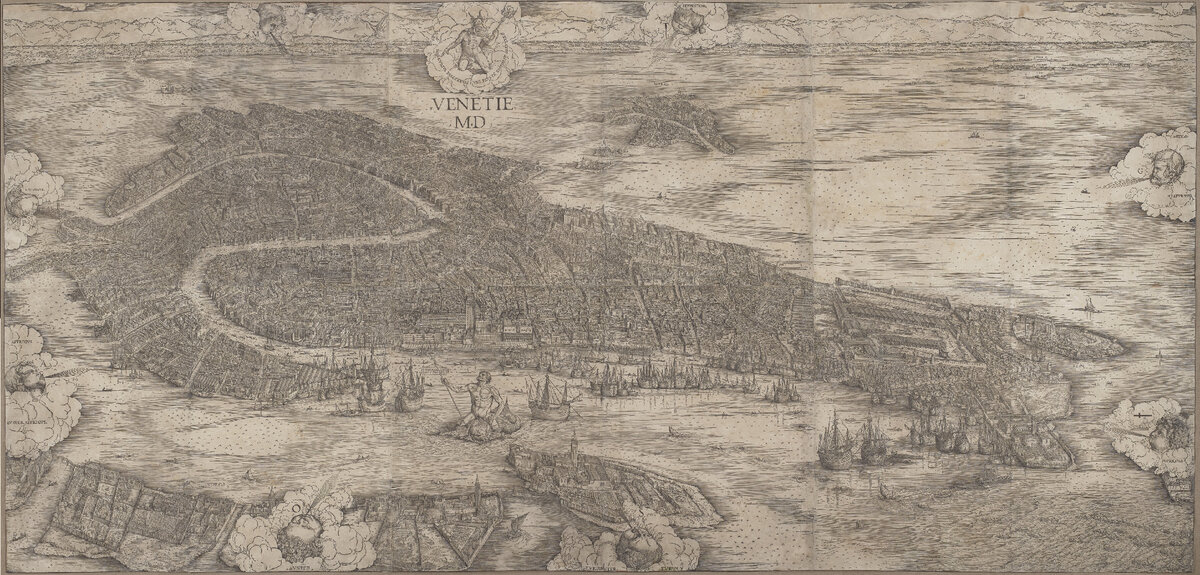Карта Венеции на 1500-й год