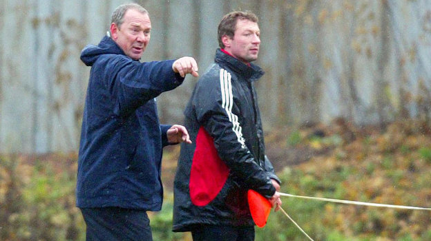    Олег Романцев и Дмитрий Хлестов.Алексей Иванов