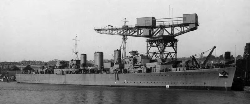 HMS Abdiel в достройке.