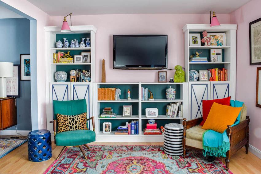 Для каждой комнаты Ариэль выбрала определённый цвет, характеризующий то или иное пространство.