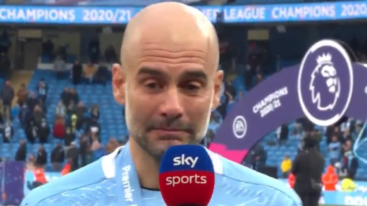 Пеп Гвардиола прощается с Серхио Агуэро