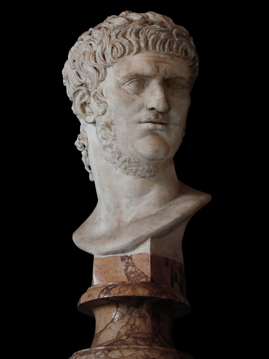 Бюст Нерона (источник: http://ancientrome.ru/art/artwork/img.htm?id=372)